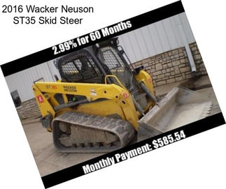 2016 Wacker Neuson ST35 Skid Steer