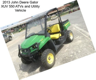 2013 John Deere Gator XUV 550 ATVs and Utility Vehicle