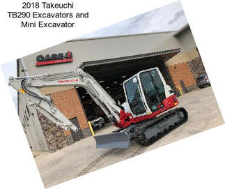 2018 Takeuchi TB290 Excavators and Mini Excavator