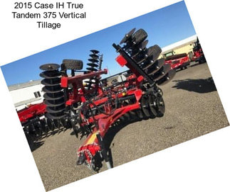 2015 Case IH True Tandem 375 Vertical Tillage