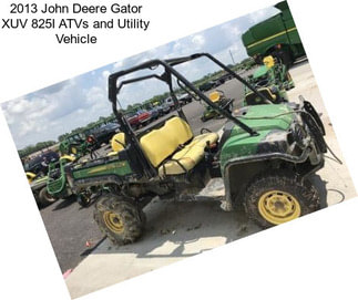 2013 John Deere Gator XUV 825I ATVs and Utility Vehicle