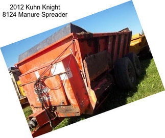 2012 Kuhn Knight 8124 Manure Spreader