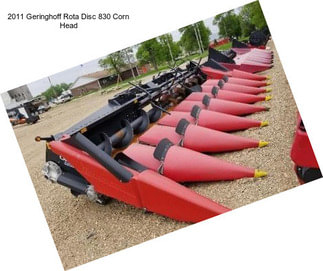 2011 Geringhoff Rota Disc 830 Corn Head