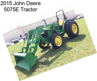 2015 John Deere 5075E Tractor