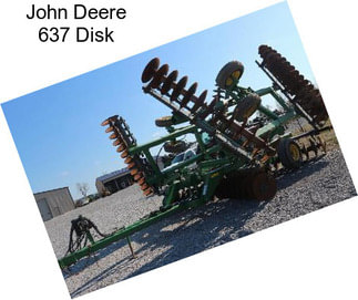 John Deere 637 Disk