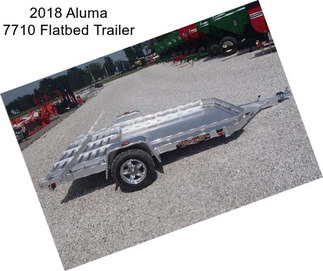 2018 Aluma 7710 Flatbed Trailer