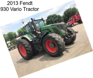 2013 Fendt 930 Vario Tractor