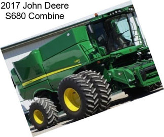 2017 John Deere S680 Combine