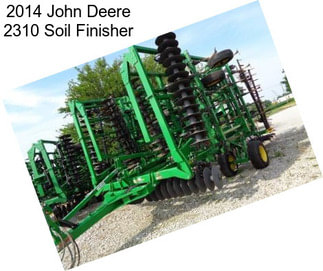 2014 John Deere 2310 Soil Finisher