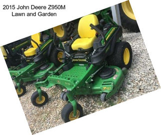 2015 John Deere Z950M Lawn and Garden