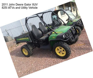 2011 John Deere Gator XUV 825I ATVs and Utility Vehicle