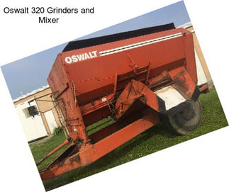 Oswalt 320 Grinders and Mixer