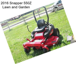 2016 Snapper 550Z Lawn and Garden