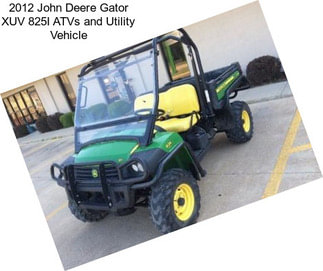 2012 John Deere Gator XUV 825I ATVs and Utility Vehicle