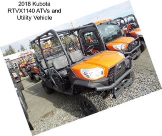 2018 Kubota RTVX1140 ATVs and Utility Vehicle