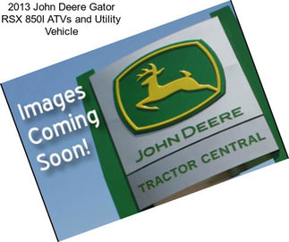 2013 John Deere Gator RSX 850I ATVs and Utility Vehicle