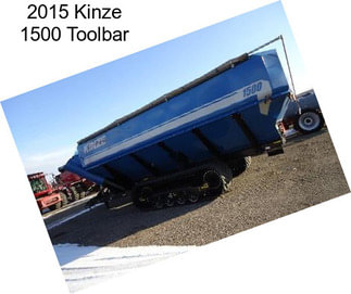 2015 Kinze 1500 Toolbar