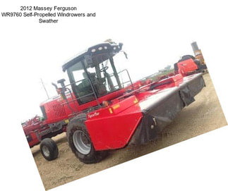 2012 Massey Ferguson WR9760 Self-Propelled Windrowers and Swather