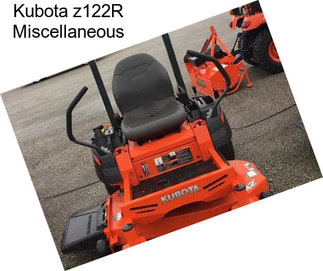 Kubota z122R Miscellaneous