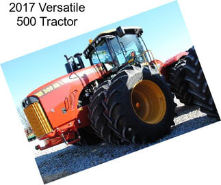 2017 Versatile 500 Tractor