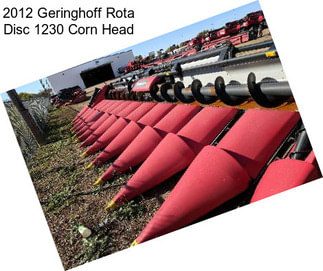 2012 Geringhoff Rota Disc 1230 Corn Head