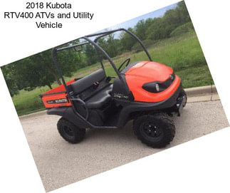 2018 Kubota RTV400 ATVs and Utility Vehicle