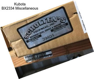 Kubota BX2334 Miscellaneous