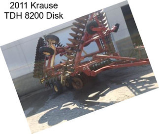 2011 Krause TDH 8200 Disk