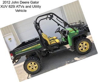 2012 John Deere Gator XUV 825I ATVs and Utility Vehicle