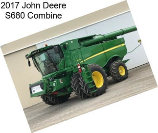 2017 John Deere S680 Combine