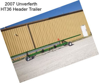 2007 Unverferth HT36 Header Trailer