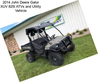 2014 John Deere Gator XUV 825I ATVs and Utility Vehicle