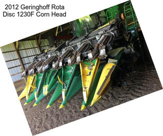 2012 Geringhoff Rota Disc 1230F Corn Head