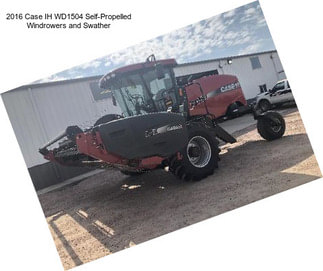 2016 Case IH WD1504 Self-Propelled Windrowers and Swather