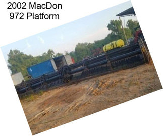 2002 MacDon 972 Platform