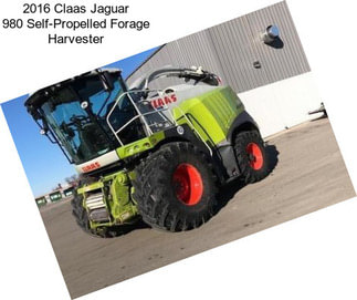 2016 Claas Jaguar 980 Self-Propelled Forage Harvester