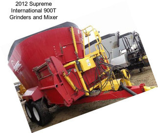 2012 Supreme International 900T Grinders and Mixer