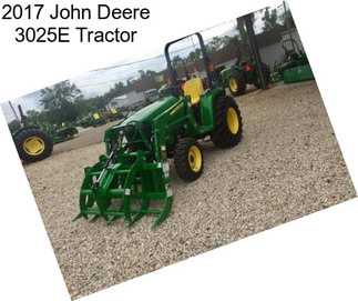 2017 John Deere 3025E Tractor