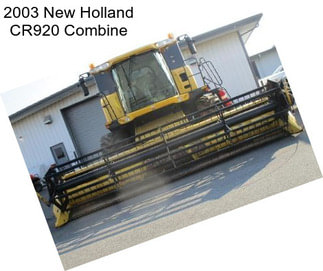 2003 New Holland CR920 Combine