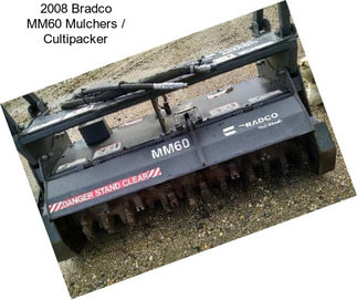 2008 Bradco MM60 Mulchers / Cultipacker