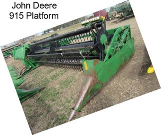 John Deere 915 Platform