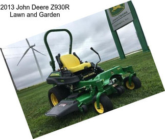 2013 John Deere Z930R Lawn and Garden