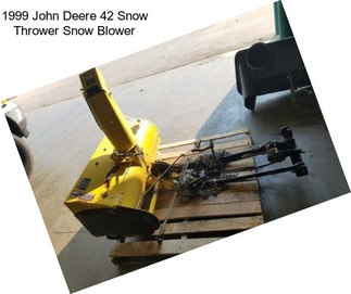 1999 John Deere 42 Snow Thrower Snow Blower