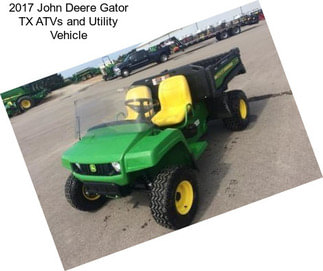 2017 John Deere Gator TX ATVs and Utility Vehicle