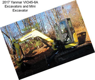 2017 Yanmar VIO45-6A Excavators and Mini Excavator