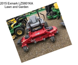 2015 Exmark LZS801KA Lawn and Garden