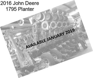 2016 John Deere 1795 Planter