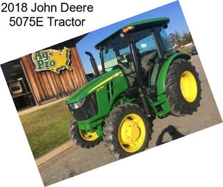 2018 John Deere 5075E Tractor