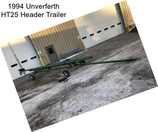 1994 Unverferth HT25 Header Trailer