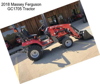 2018 Massey Ferguson GC1705 Tractor